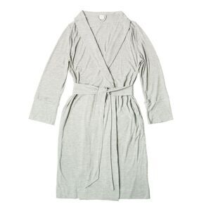 NWT Goumi Kids Mom Robe Storm Gray M/L Bamboo Organic Cotton Pockets Maternity